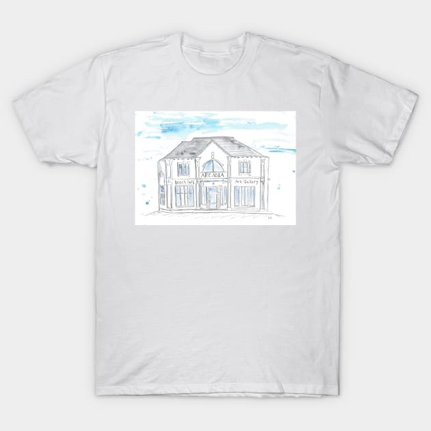 Arcadia Portrush drawing T-Shirt by DebTheZeb